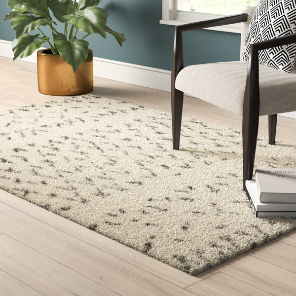 Mercury Row Elsberry Geometric Handmade Tufted Ivory Grey Area Rug Reviews Wayfair