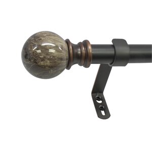 Davidson Core Marble Ball Telescoping Drapery Rod Set