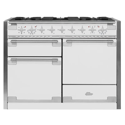 AGA Elise 48" 6 cu ft. Free-Standing Dual Fuel Range  Finish: White