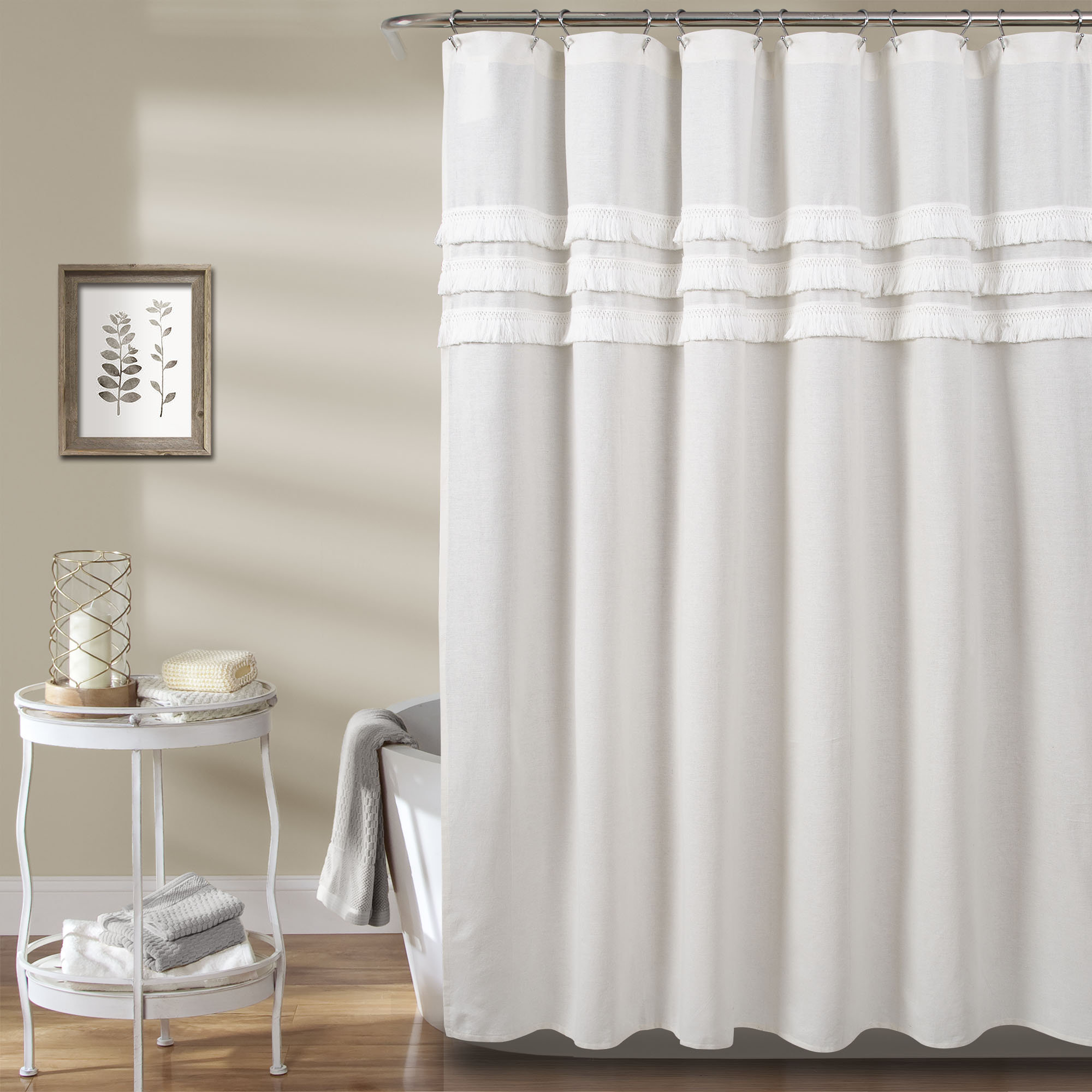 Marzano 100 Cotton Solid Color Single Shower Curtain Reviews Allmodern