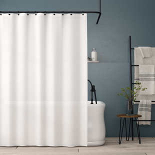 Solid White Shower Curtains Shower Liners You Ll Love In 2021 Wayfair
