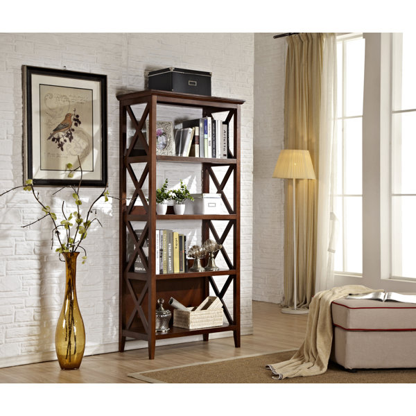 Gracie Oaks Swigert Etagere Bookcase Wayfair