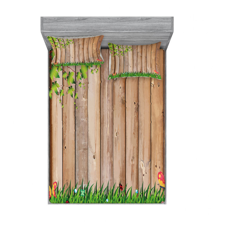 East Urban Home Fresh Spring Season Jardin With Butterflies And Ladybugs In Park Scene Sheet Set Wayfair Join facebook to connect with naady assis and others you may know. wayfair