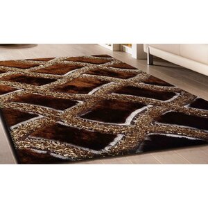 Hand-Tufted Brown Area Rug