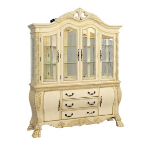 Go to store & view more images Dolores Lighted China Cabinet by Hokku Designs
