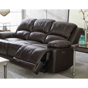 Red Barrel Studio Garlock Leather Reclining Sofa Palaw Kailum Red Barrel Studio Garlock Leather Reclining Sofa Palaw Kailum