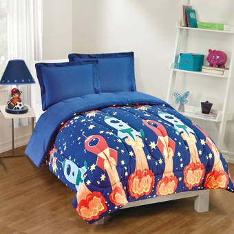 Waverly Space Adventure Reversible Comforter Set Reviews Wayfair