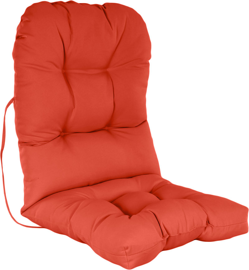 Indoor/Outdoor Seat/Back Cushion Fabric: Dark Orange