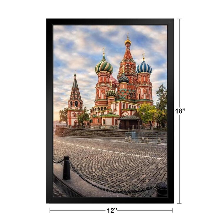 Saint Basils Cathedral Red Square Moscow Russia Photo Art Print Poster 12x18 inc 