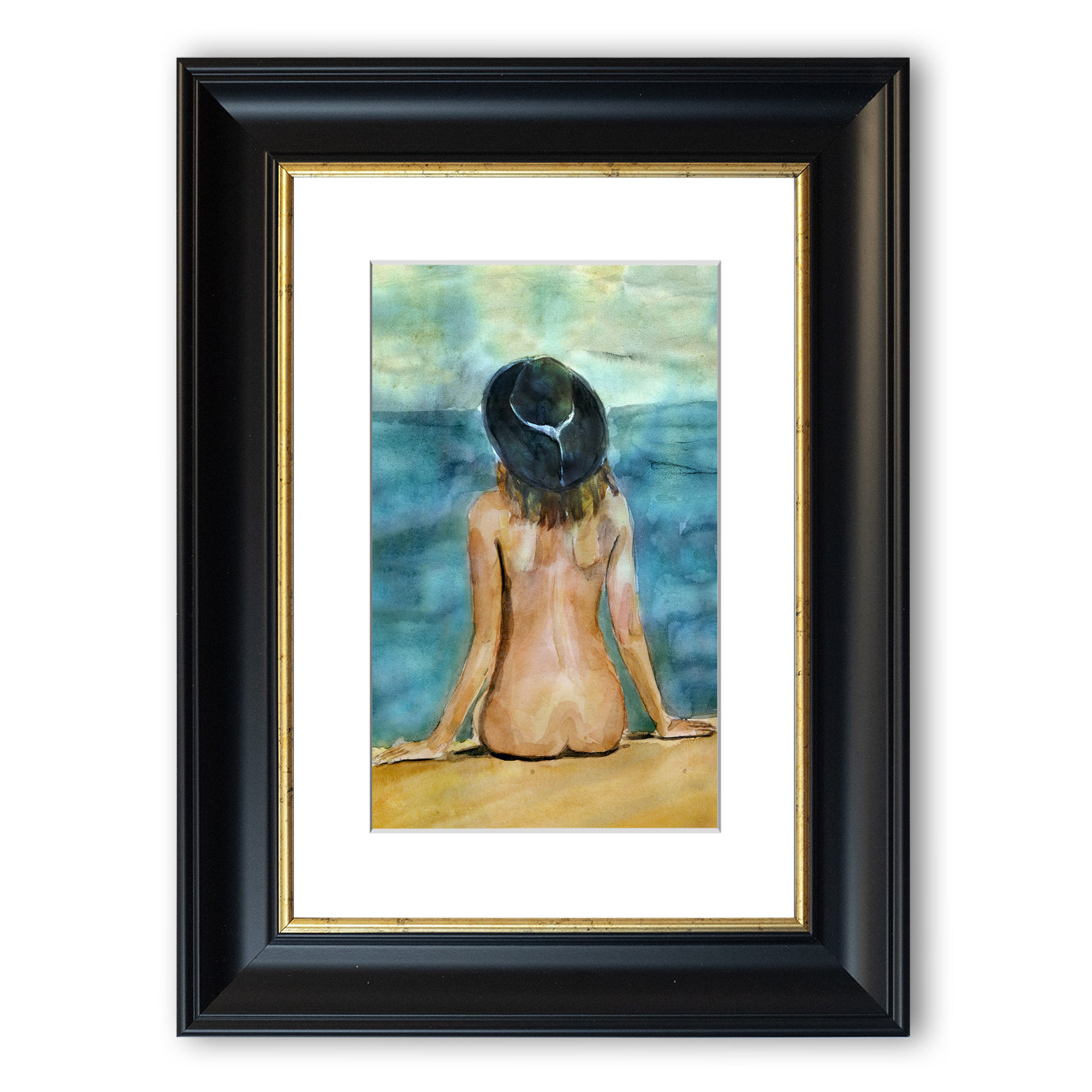 East Urban Home Nudist Beach Framed Graphic Art Wayfair Co Uk