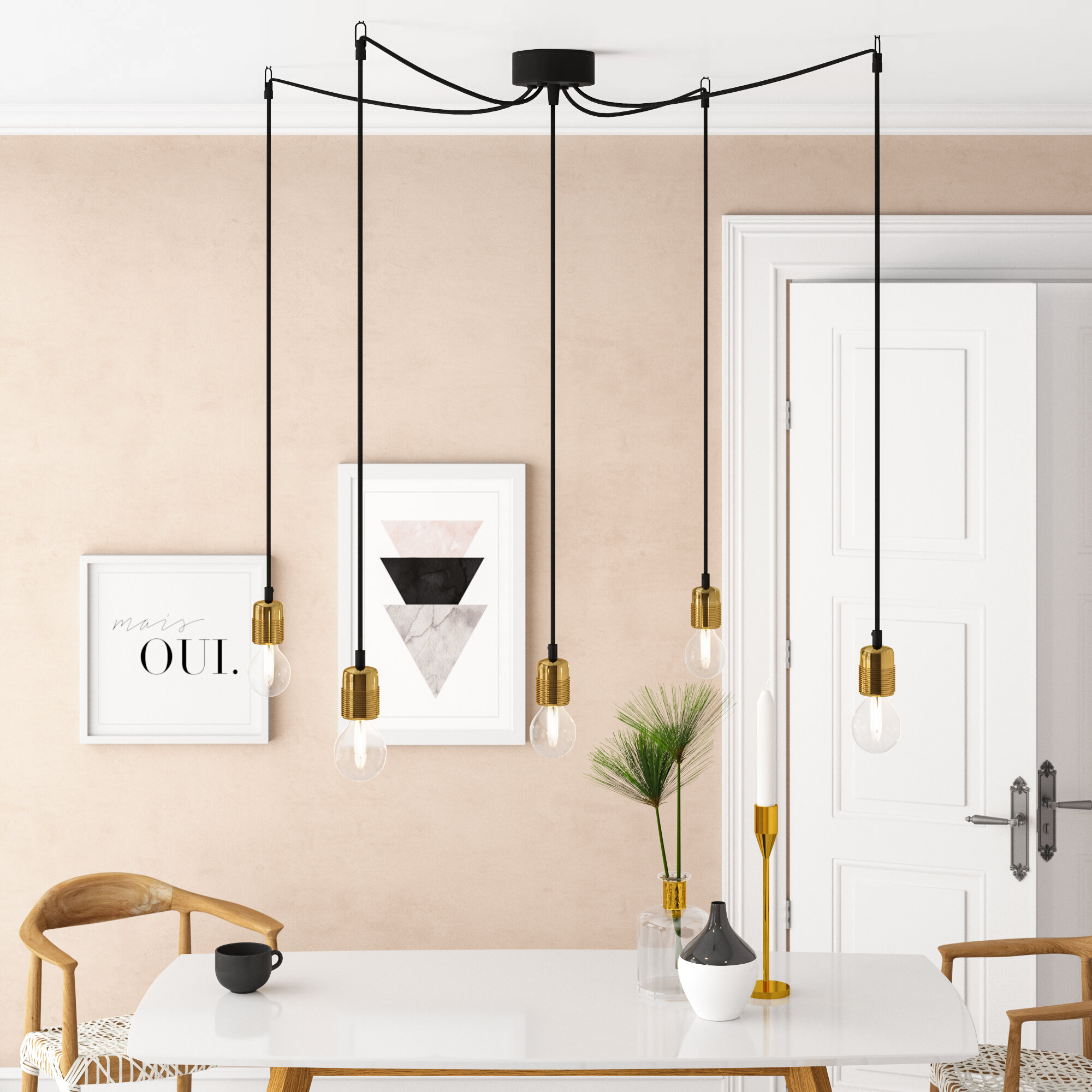 Fjorde Co Davin 5 Light Cluster Pendant Reviews Wayfair Co Uk