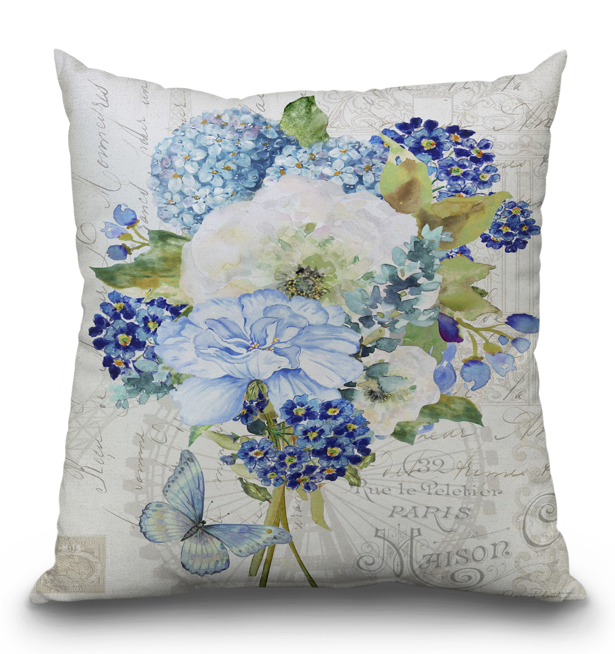 Ophelia Co Ludwig Bouquet Français C Throw Pillow Wayfair Ophelia Co Ludwig Bouquet Français C Throw Pillow Wayfair