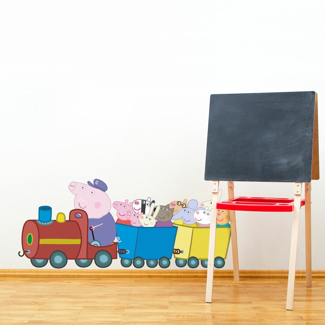 Peppa and Friends Train Wall Sticker blue,red,yellow