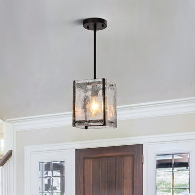 Leyla 1 - Light Dimmable Rectangular Glass Pendant