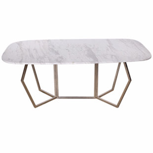 Go to store & view more images Chancery Ultra-Modern Marble Coffee Table by Everly Quinn
