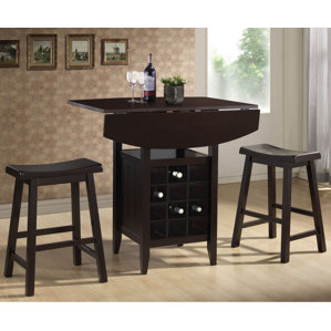 Elida 3 Piece Pub Table Set by Latitude Run