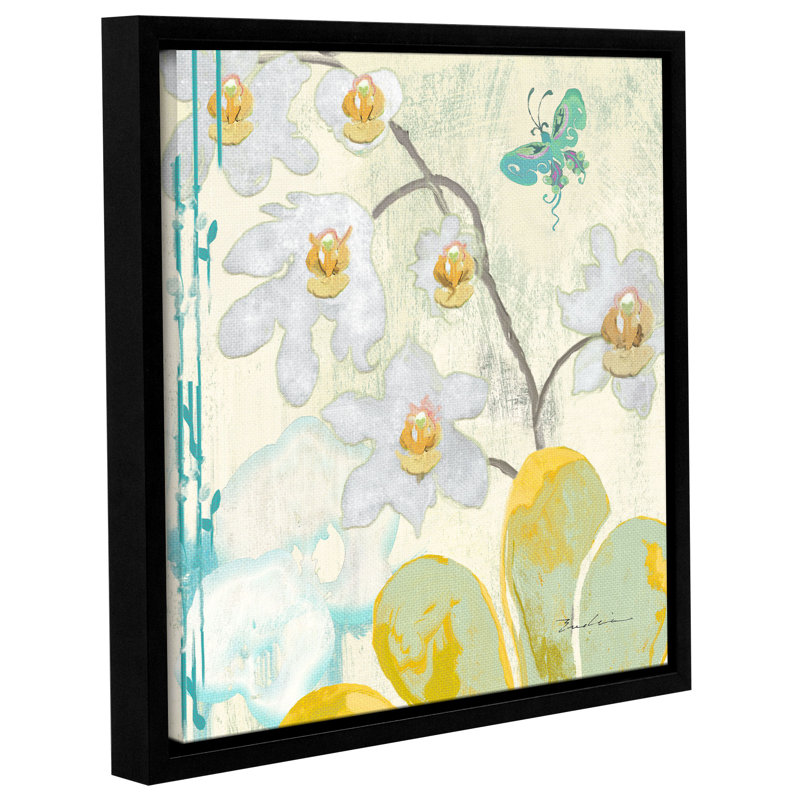 Latitude Run Abstract Orchids Panel Ii Framed Painting Print On