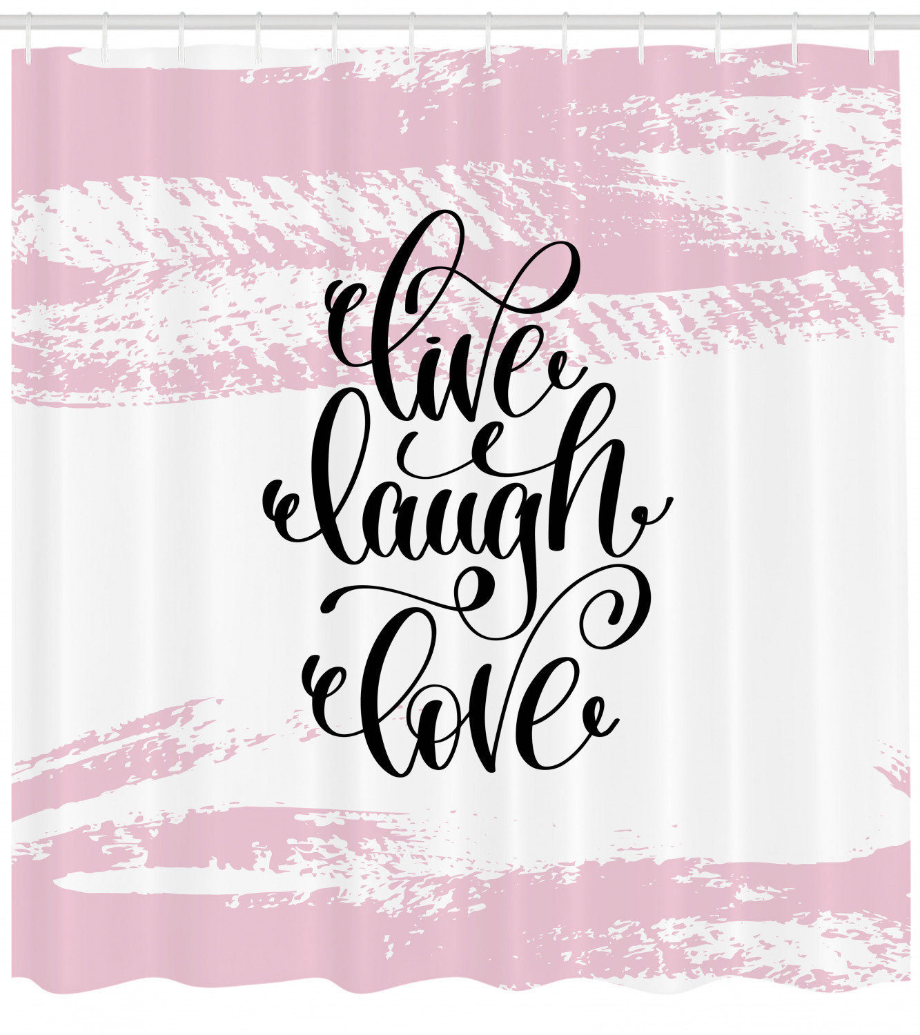 East Urban Home Live Laugh Love Shower Curtain Set Hooks Wayfair