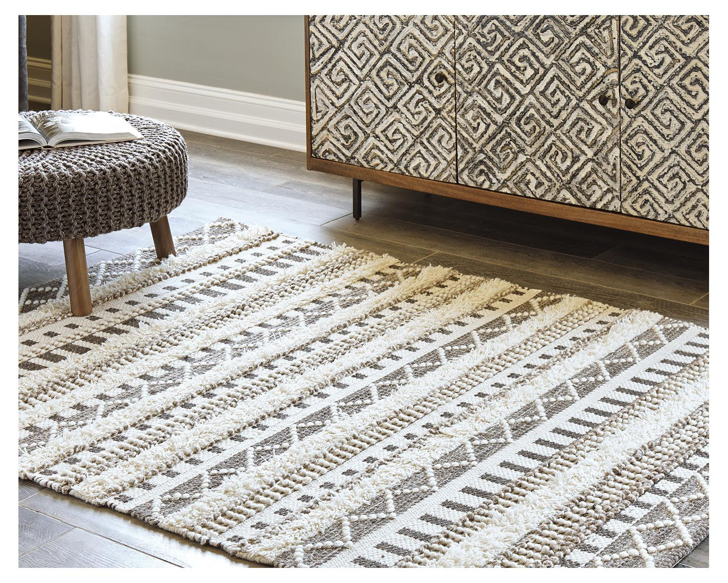 Loon Peak® Watauga Handmade Flatweave Wool Ivory Rug & Reviews Wayfair