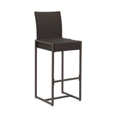 Naida 30 Patio Bar Stool Ivy Bronx