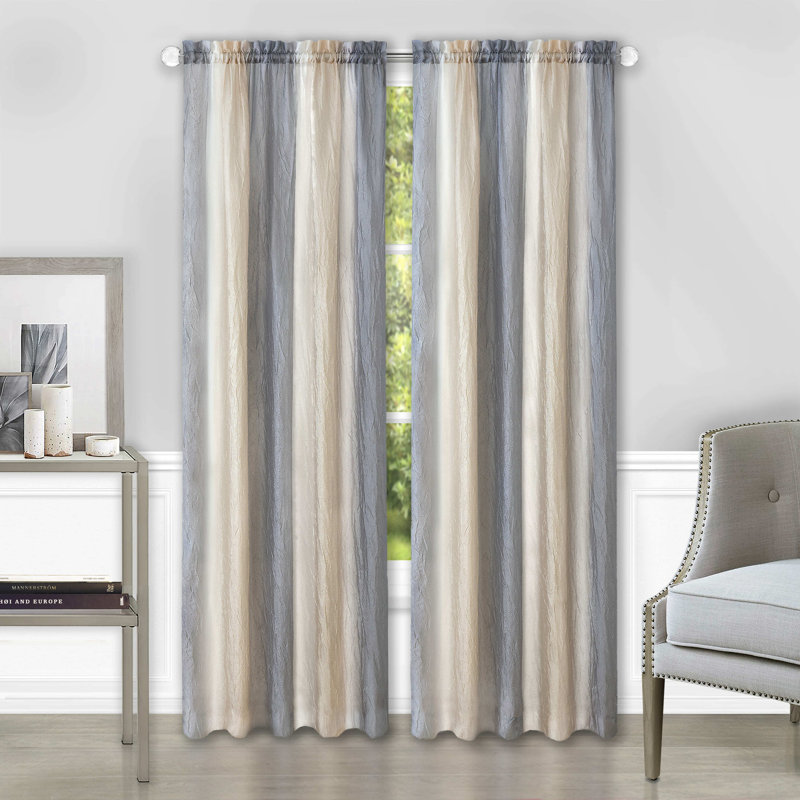 Raigo Polyester Curtain Size per Panel: 50" W x 84" L