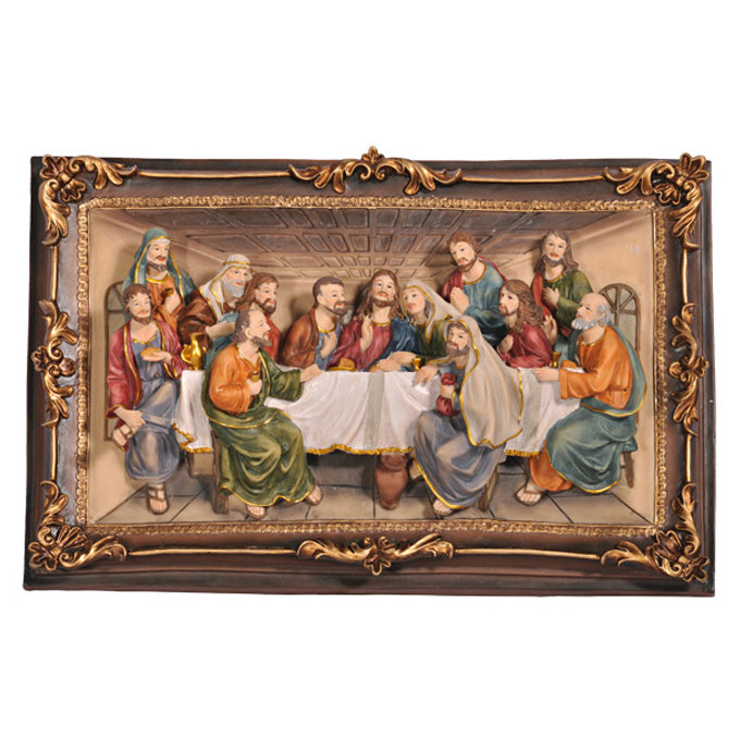 Fleur De Lis Living The Last Supper 3 D Plaque Wall Decor