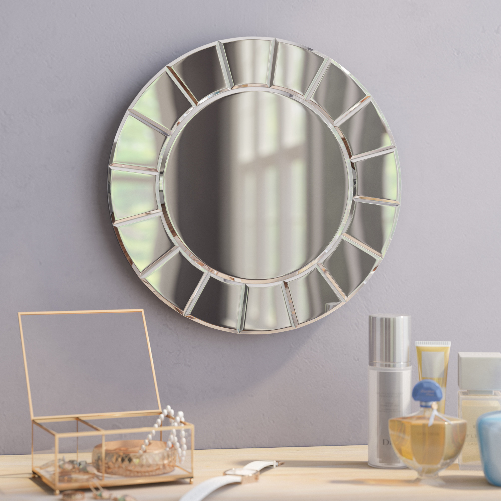 Mercer41 Round Wall Mirror & Reviews | Wayfair