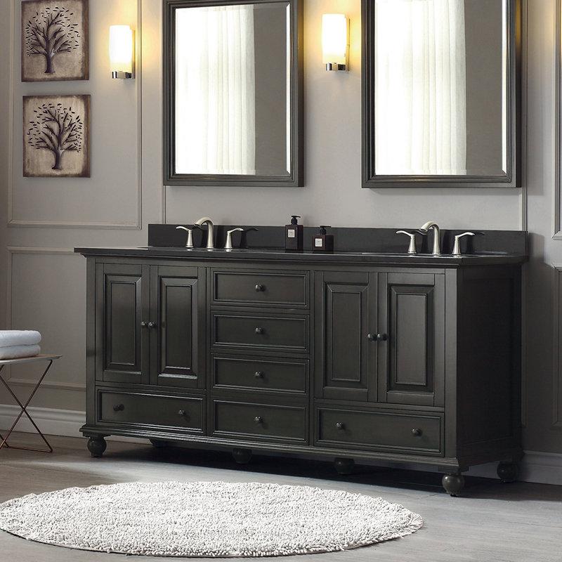 Avanity Thompson 73 Double Modern Bathroom Vanity Set Reviews Double Modern Bathroom Vanity Set