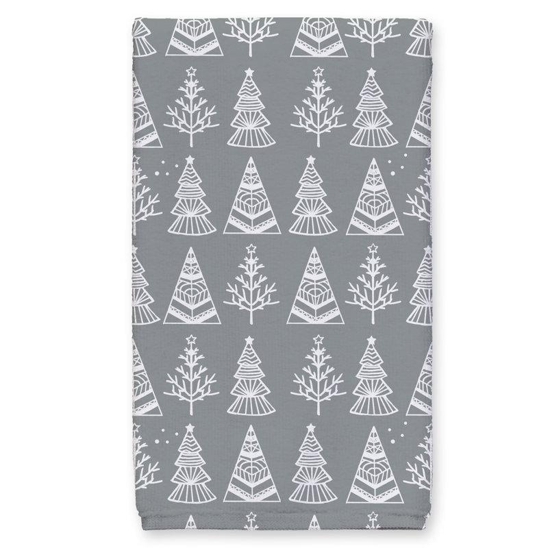 The Holiday Aisle Christmas Tree Sketch Tea Towel Wayfair
