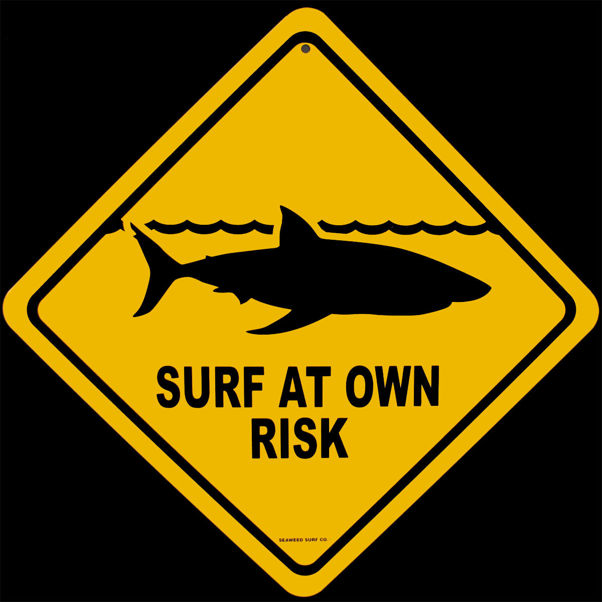 Tin SHARK SIGHTING BEACH CLOSED Surfer Warning Sign Bar//Pub//Surf Shop Wall Decor