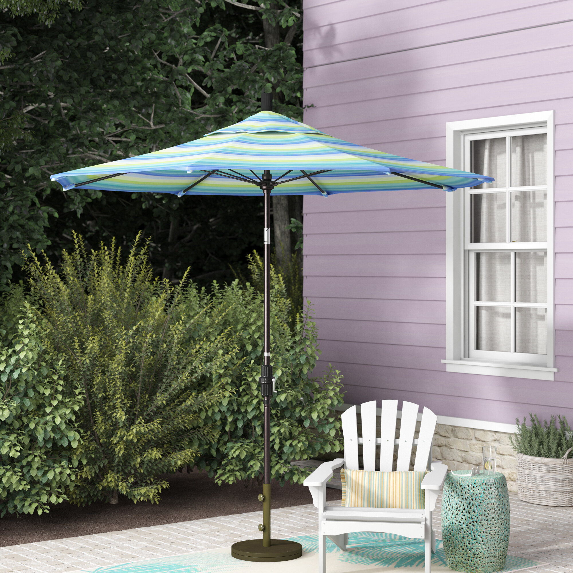 7 5 Foot 8 Foot Sunbrella Patio Umbrellas You Ll Love In 2020 Wayfair