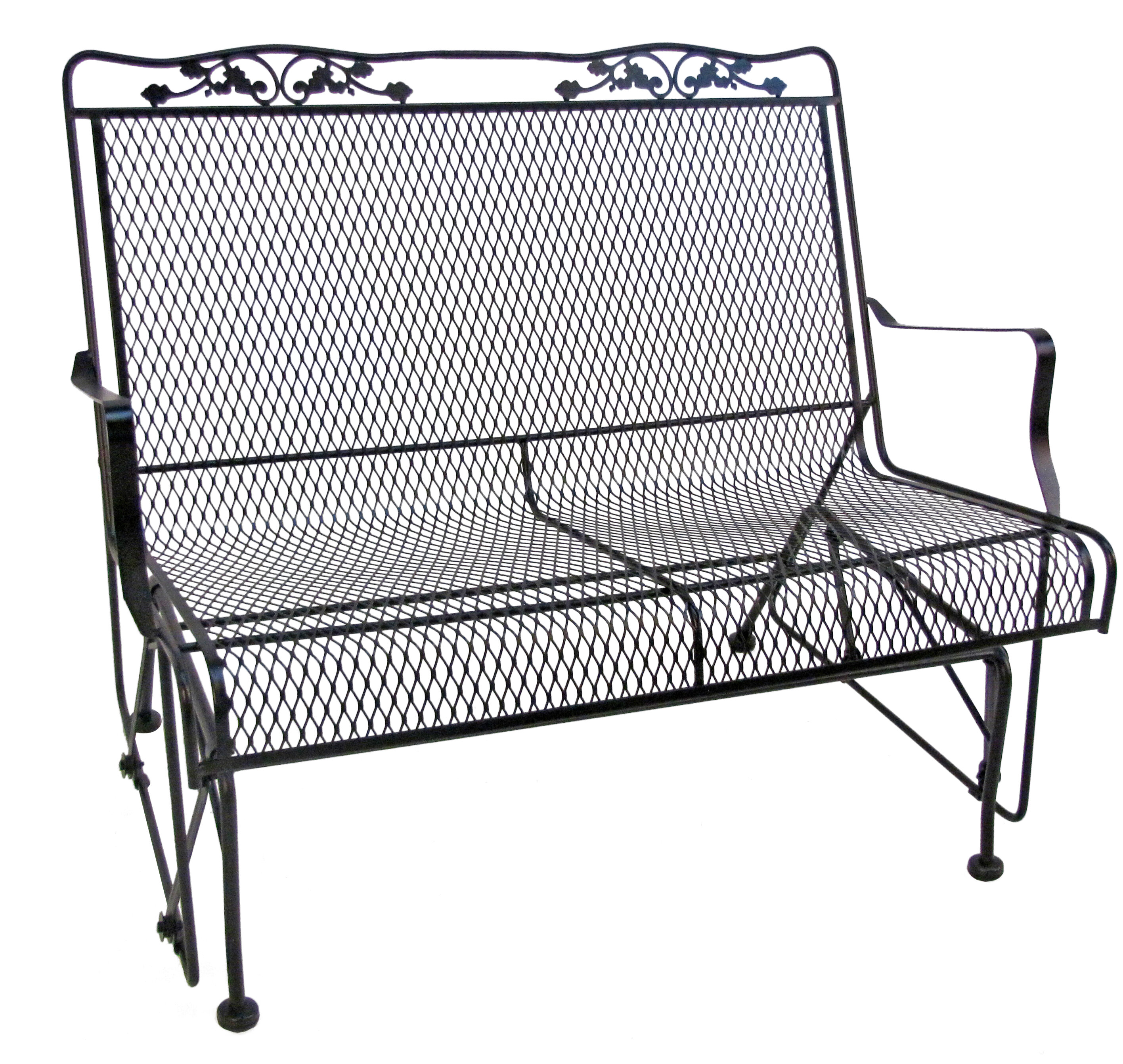 steel glider bench