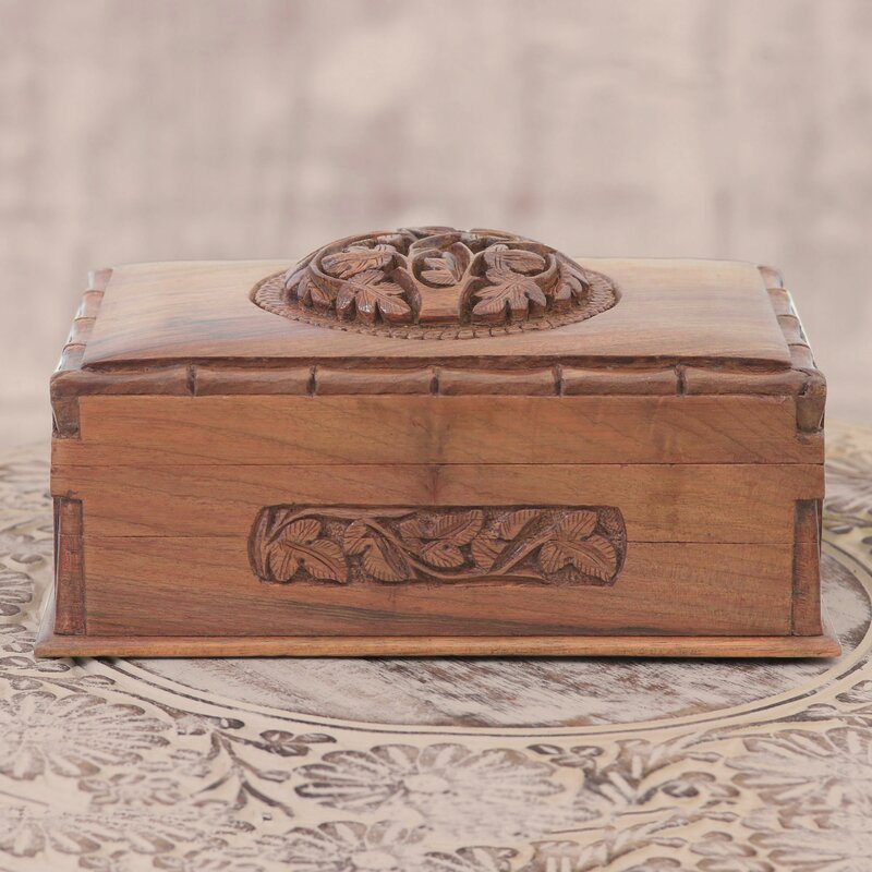 Alcott Hill® Handmade Chinar Dome Wood Jewelry Box | Wayfair