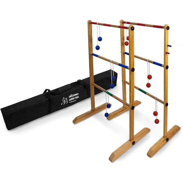 Ladder Toss Ball Game Set One For Adults & Kids Backyard Beach Lawn Outdoor 