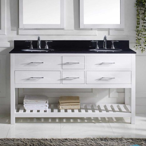 Virtu Usa Caroline Estate 60 Bathroom Vanity Cabinet Reviews Caroline Estate 60 Bathroom Vanity Cabinet