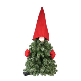 Half Wall Christmas Trees You Ll Love Wayfair 2 5 Gnome Green Artificial Christmas Tree