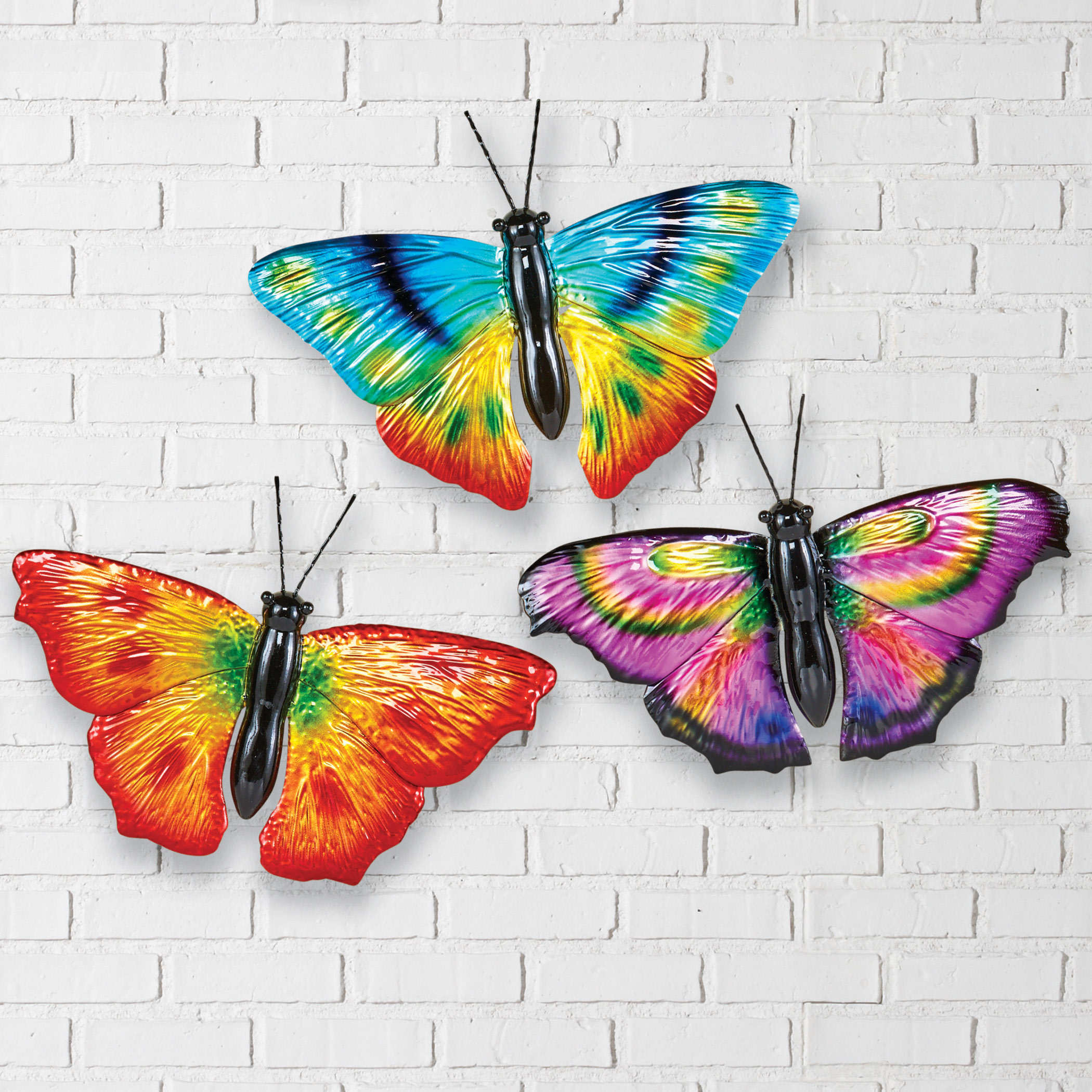August Grove® 3 Piece Butterflies Wall Décor Set Wayfair
