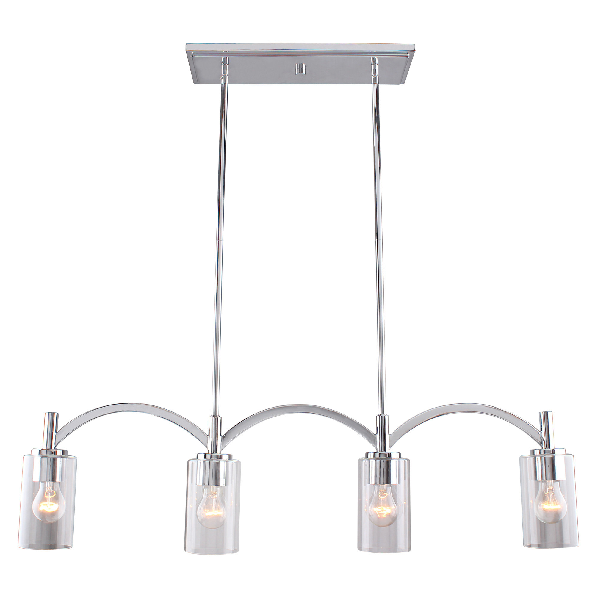 Longshore Tides Giovanny 4 Light Kitchen Island Linear Pendant