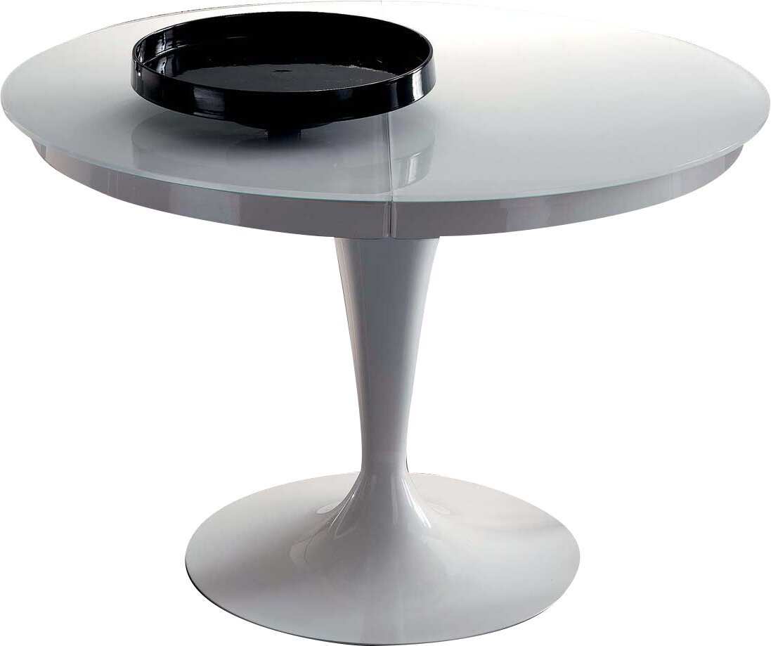 round glass extending coffee table