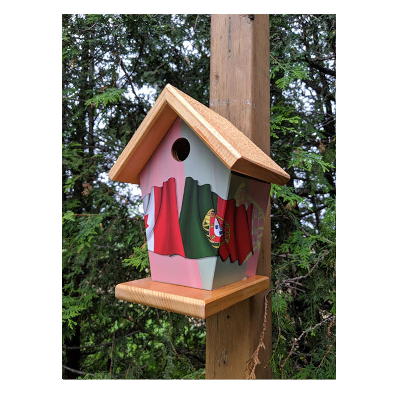 Buy A Birdhouse Canada And Portugal Flag 11 In X 8 In X 7 In
