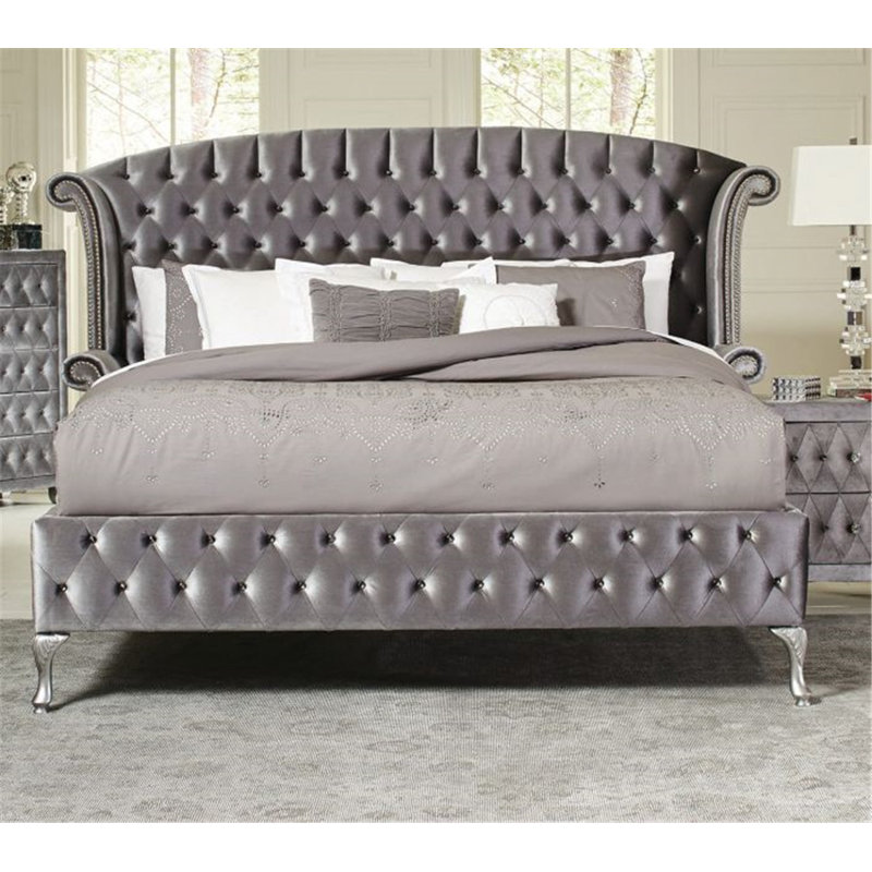 Rosdorf Park Lavallee Tufted Upholstered Platform Bed Wayfair