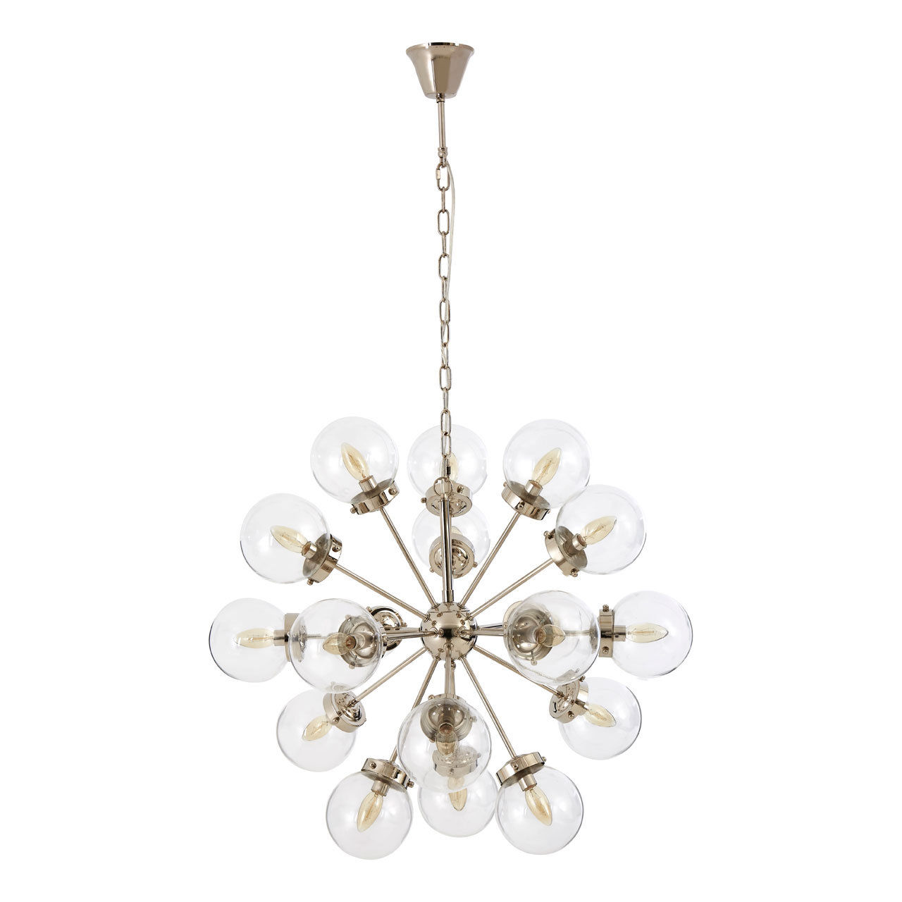 Shop Sputnik Chrome Metal 18 Light Chandelier On Sale Shop Sputnik Chrome Metal 18 Light Chandelier On Sale