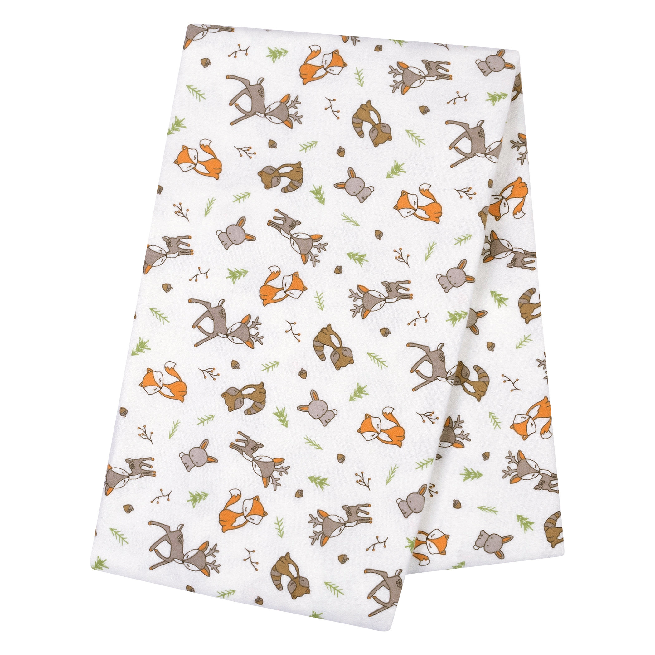 Tadpoles Organics Set of 3 Flannel Receiving Blankets Chocolate