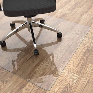 48" x 37" PVC Protector Clear Chair Mat Home Office Rolling Chair Floor Carpet