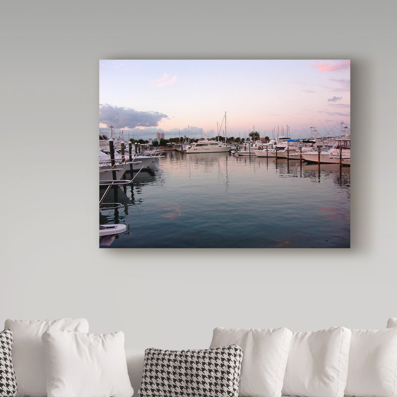 Breakwater Bay Jensen Beach Boats Photographic Print On Wrapped