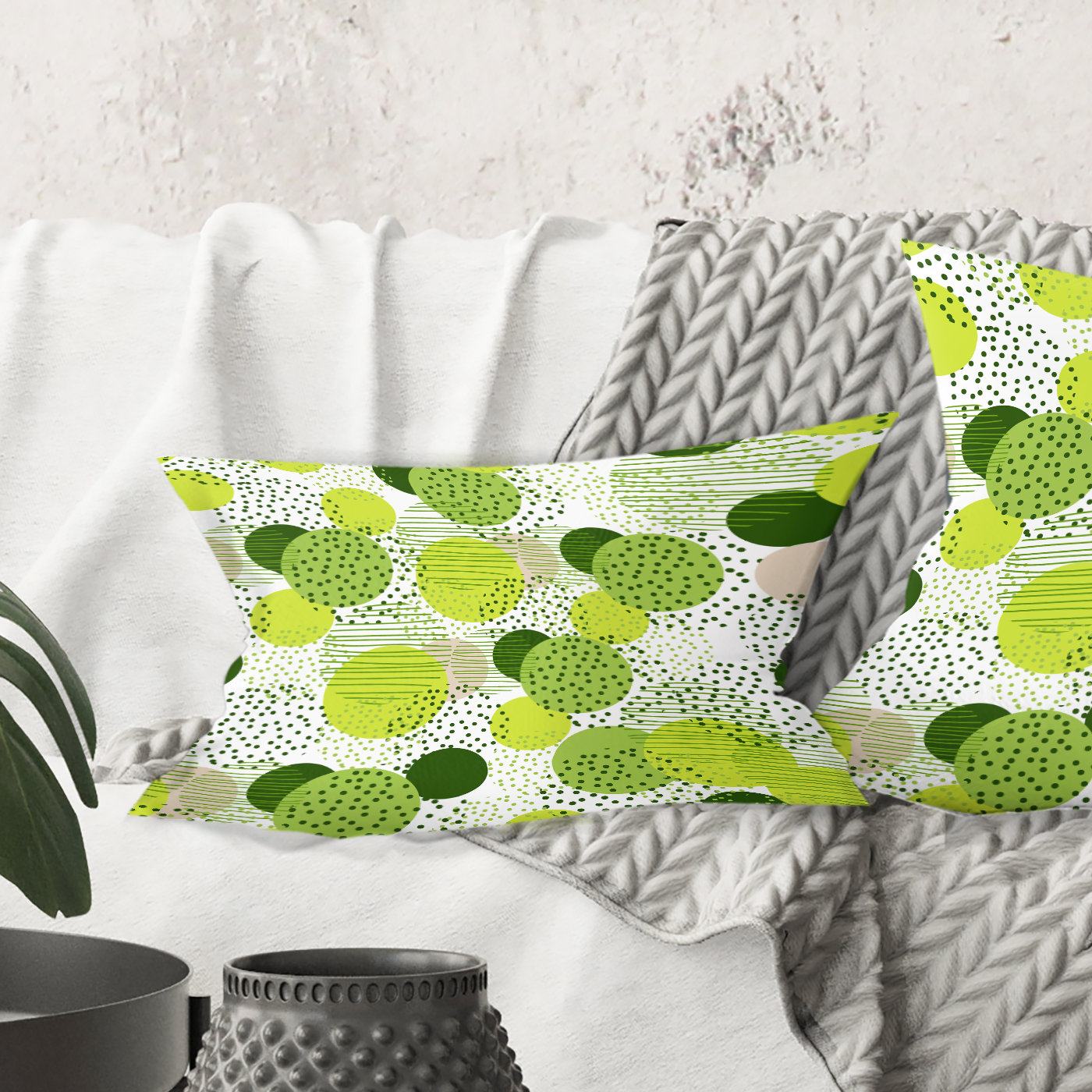 East Urban Home Circular X Lumbar Pillow Wayfair