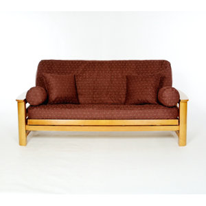 Claret Box Cushion Futon Slipcover