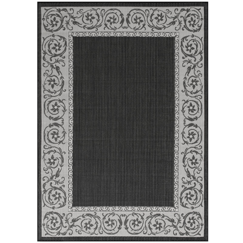 Charlton Home Annapolis Black Indoor/Outdoor Area Rug & Reviews Wayfair