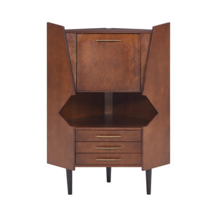 Modern Wine Bar Cabinets Allmodern Hester Corner Bar Cabinet
