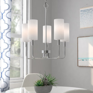 Go to store & view more images Burger 5-Light Shaded Chandelier by Latitude Run